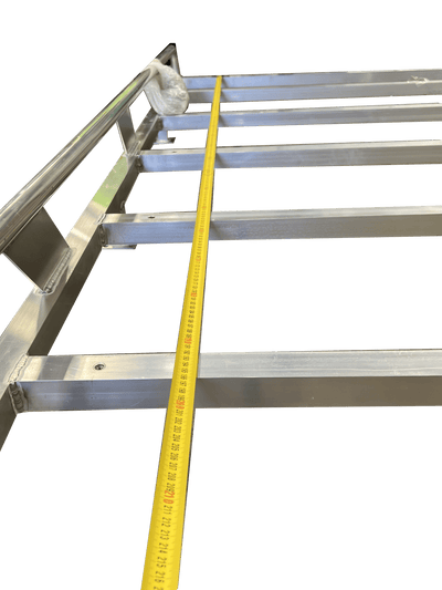 Tradesman Canopy Ladder-Rack Raw Finish Aluminium 2300 Length (Universal) - OZI4X4 PTY LTD