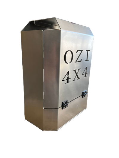 OZI4X4 Raw Jerry Can Holder Full Enclosed - OZI4X4 PTY LTD