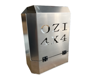 OZI4X4 Raw Jerry Can Holder Full Enclosed - OZI4X4 PTY LTD