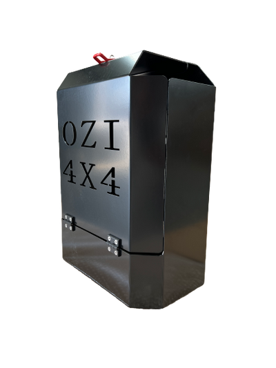 OZI4X4 Black Jerry Can Holder Full Enclosed - OZI4X4 PTY LTD