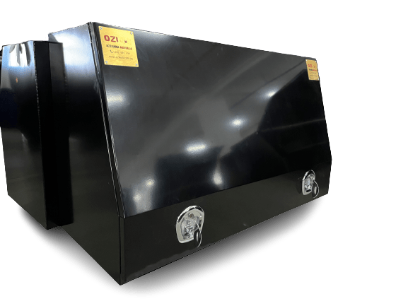 1400MM Full Door W/Drawer-Aluminium Tool Box Black  (Pre Order) - OZI4X4 PTY LTD