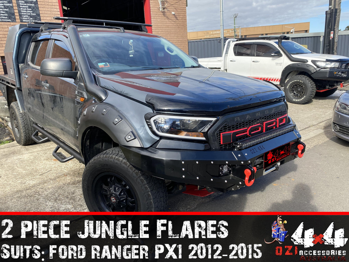 2 pcs. Front Jungle Flares Suits Ford Ranger PX1 2012-2015