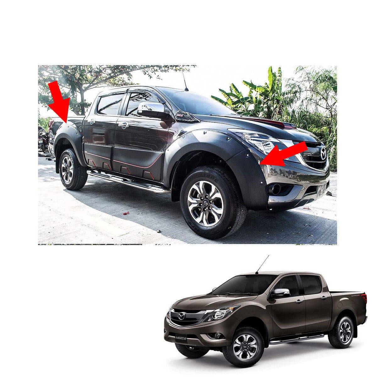 Predator Flares Smooth Finish Suits Mazda BT50 2012-2017