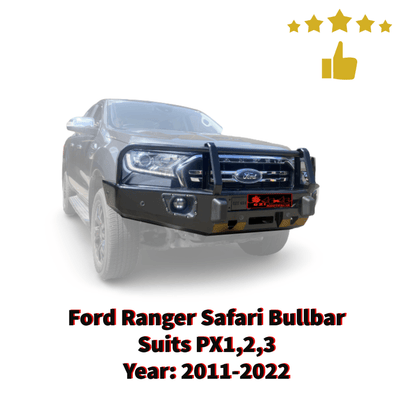 Safari Bullbar Suits Ford Ranger PX1,2,3 2011 -2022