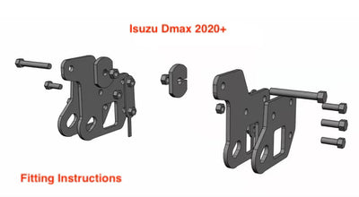 OZI4X4 Red Recovery Points Suits Isuzu Dmax 2020+ - OZI4X4 PTY LTD