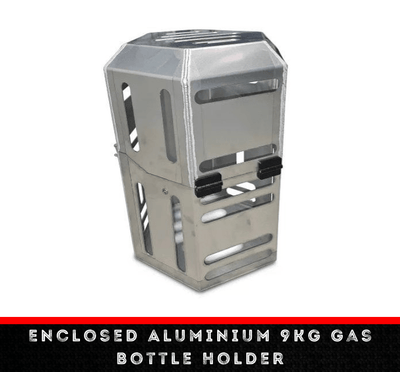 Enclosed Aluminium 9KG Gas Bottle Holder (PRE ORDER) - OZI4X4 PTY LTD