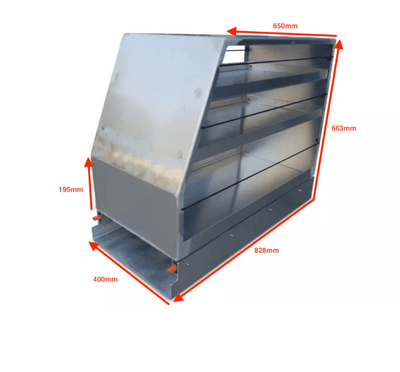 400 PANTRY SLIDE OUT DRAW 828(L) x 400(W) x 66 (H) - OZI4X4 PTY LTD