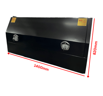 1400MM Half Door - Aluminium Tool Box Black (Pre Order) - OZI4X4 PTY LTD