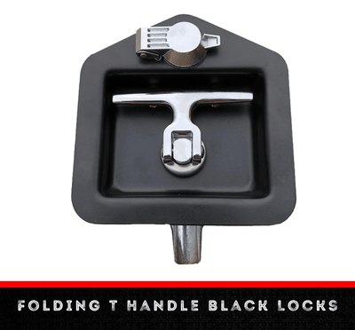 Folding T Handle Black Locks - OZI4X4 PTY LTD