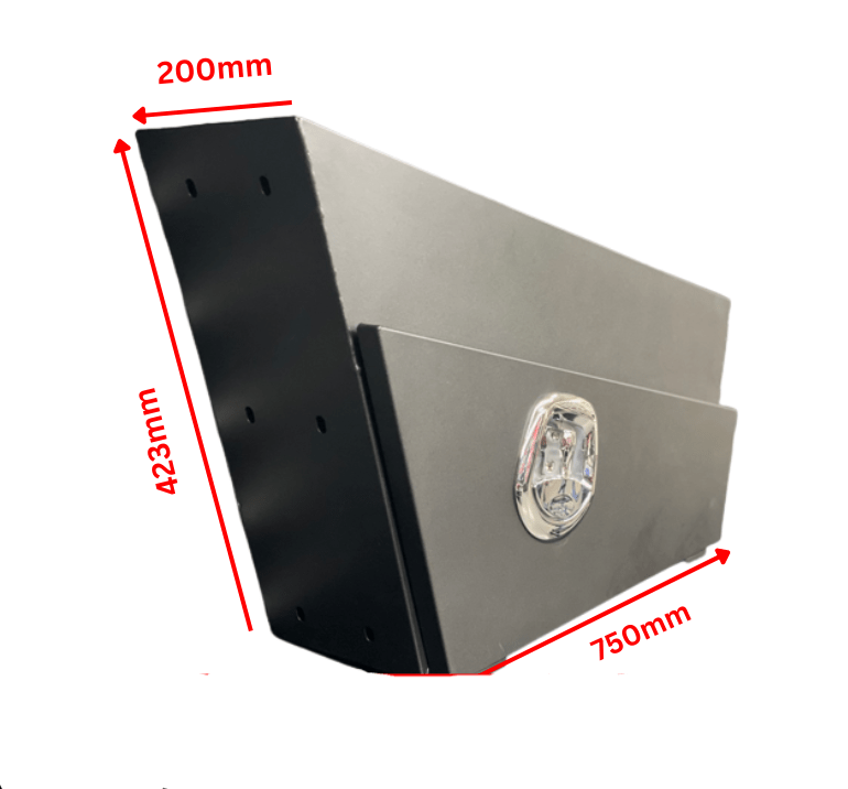 190MM Wide Platinum Black Under Tray / Ute Tool Box (PAIR) (PRE ORDER) - OZI4X4 PTY LTD