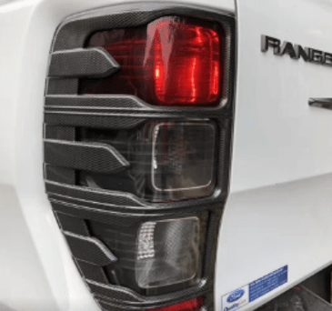 Carbon Fibre Tail Light Cover Suits Ford Ranger PX1,PX2,PX3 2012-2021