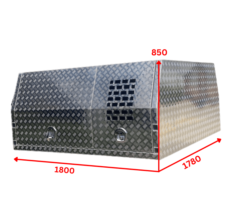 Premium 1800 Dog Box Canopy (Jack Off Compatible) - OZI4X4 PTY LTD