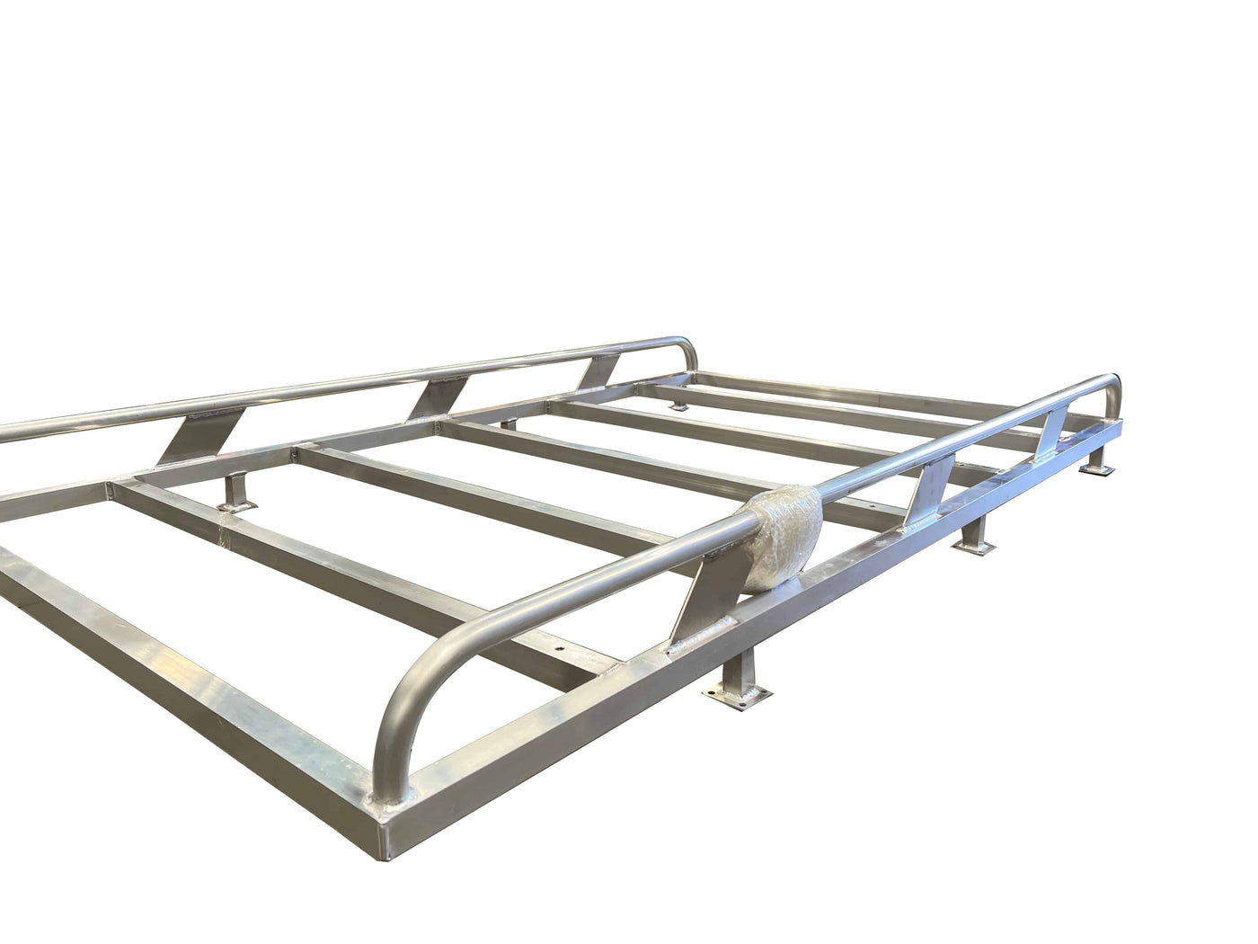 Tradesman Canopy Ladder-Rack Raw Finish Aluminium 2300 Length (Universal) - OZI4X4 PTY LTD