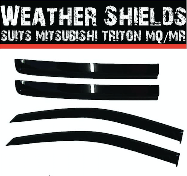 Weather Shields Suits to Mitsubishi Triton MR 2018-2020