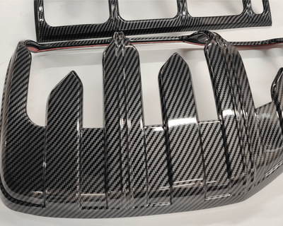 Head Light & Tail Light Trim Carbon Fiber Cover Suits Ford Ranger PX1 2012-2015