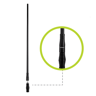 ANU800 6.5dBi UHF CB Antenna with Detachable fibreglass Pole