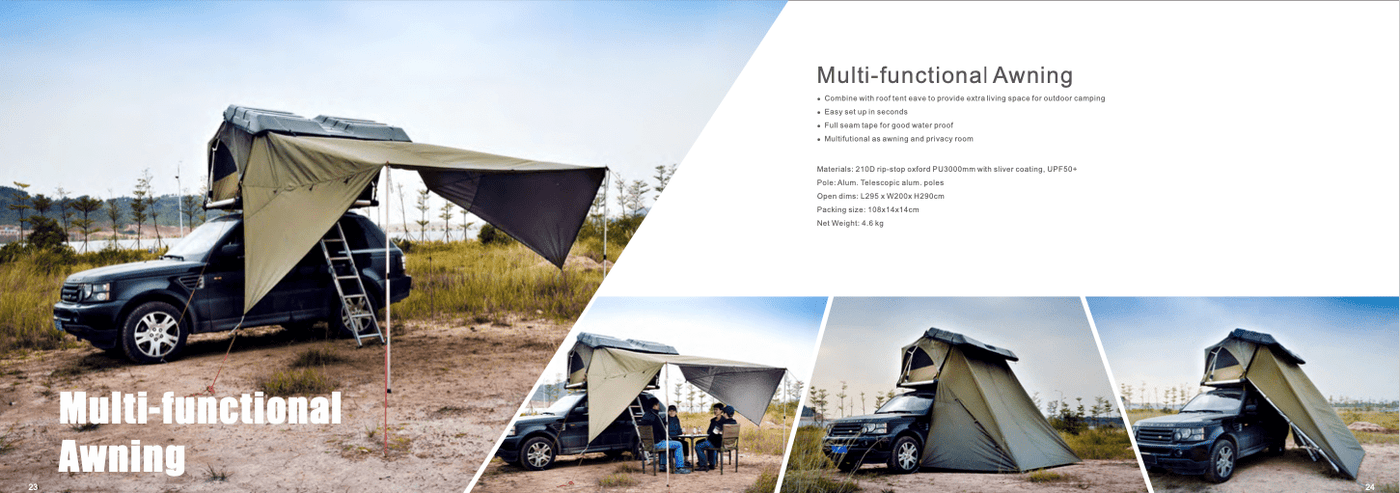 Multi-functional Awning For Roof Top Tent - OZI4X4 PTY LTD