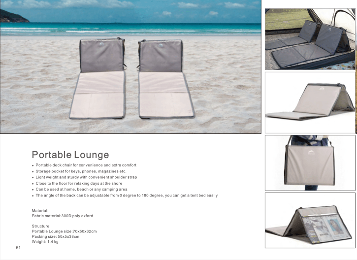 Portable Lounge For Camping - OZI4X4 PTY LTD