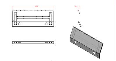 1500MM Half Door + 2 Drawer - Aluminium Tool Box Black (Pre Order) - OZI4X4 PTY LTD
