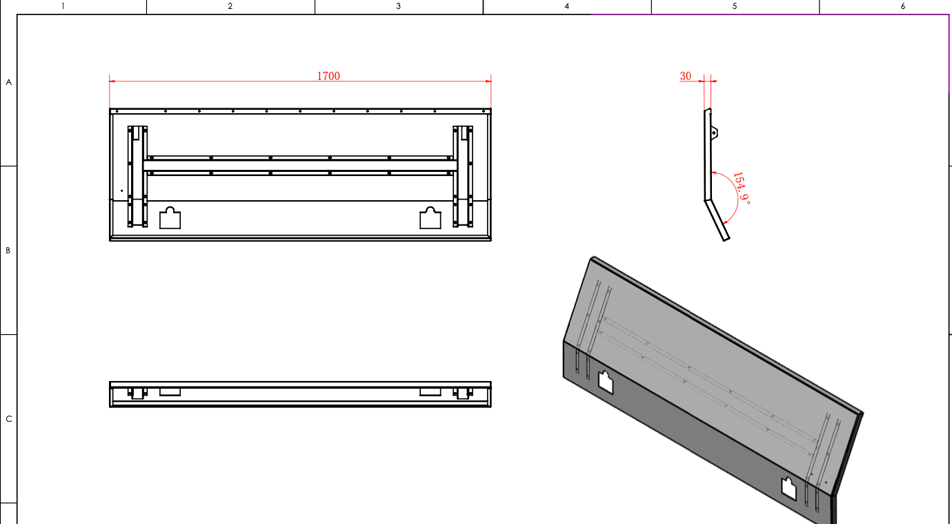 1700MM Half Door + 2 Drawer - Aluminium Tool Box Black  (Pre Order) - OZI4X4 PTY LTD