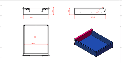1500MM Full Door W/Drawer-Aluminium Tool Box Black (Pre Order) - OZI4X4 PTY LTD