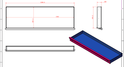 1700MM Full Door W/Drawer-Aluminium Tool Box Black (Pre Order) - OZI4X4 PTY LTD