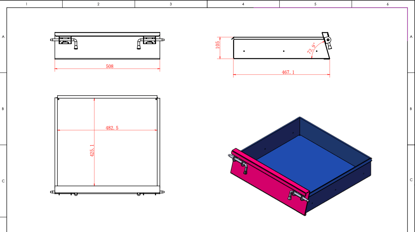 1700MM Full Door W/Drawer-Aluminium Tool Box Black (Pre Order) - OZI4X4 PTY LTD