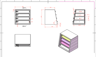 Canopy Drawer Unit Four Draw 700W x 550L x 670H (RAW - 700 Four Drawer) PRE ORDER) - OZI4X4 PTY LTD