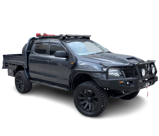 Side Steps & BrushBars Suits to Ford Ranger PX1,2,3 Dual Cab (Fixed Type)