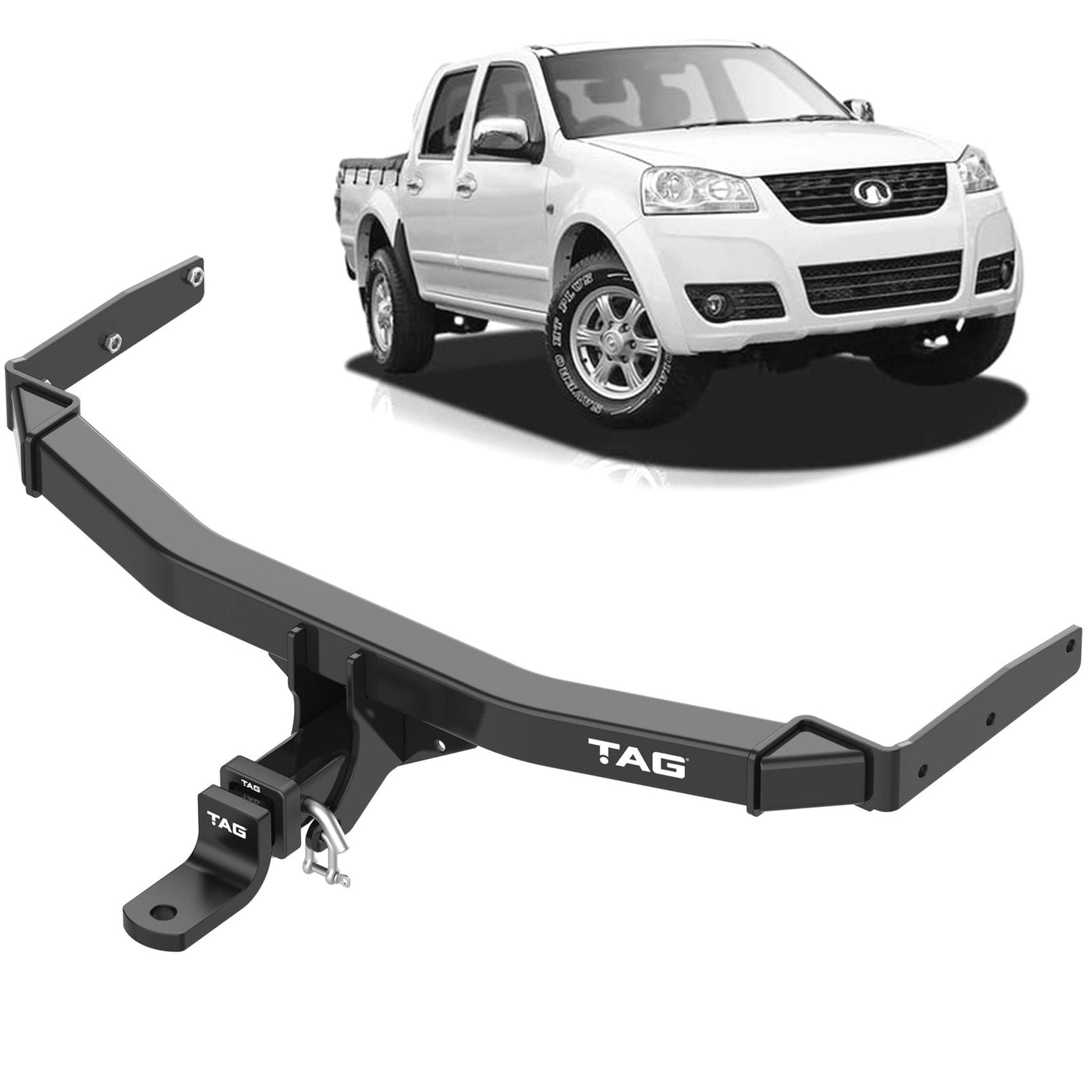 TAG Heavy Duty Towbar for Great Wall X200 (01/2011 - on), X240 (10/2008 - 12/2010) - OZI4X4 PTY LTD