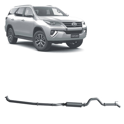 Redback Extreme Duty Exhaust Suitable For Toyota Fortuner 2.8L (01/2015 - on) - OZI4X4 PTY LTD