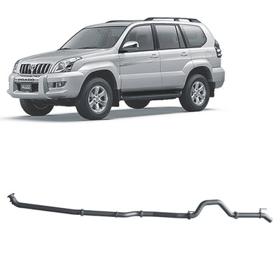 Redback Extreme Duty Exhaust Suitable For Toyota Prado 120 Series 1KZ-TE (10/2002 - 10/2006) - OZI4X4 PTY LTD