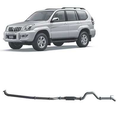 Redback Extreme Duty Exhaust Suitable For Toyota Prado 120 Series 1KZ-TE (10/2002 - 10/2006) - OZI4X4 PTY LTD