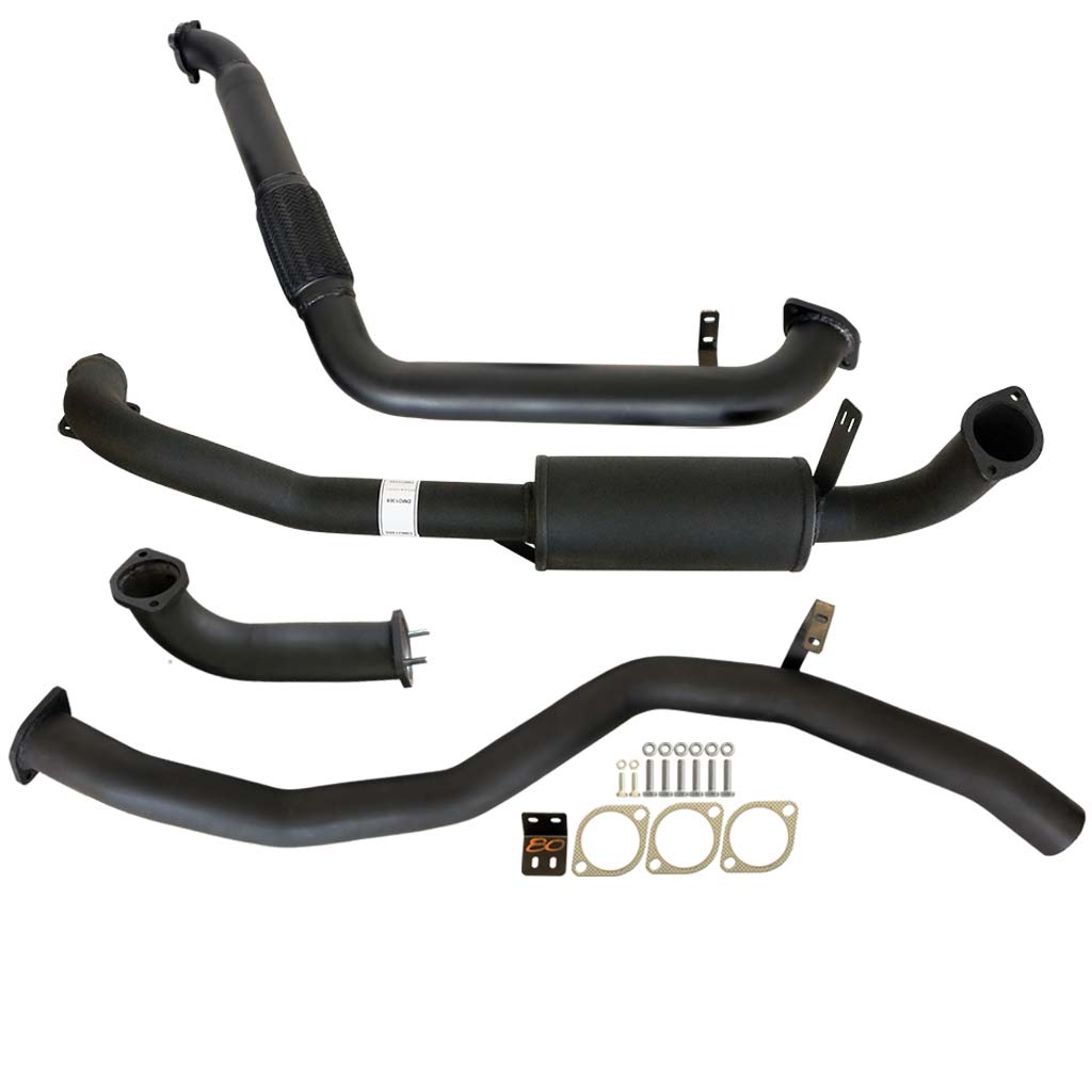 3" Turbo Back Exhaust With Muffler Suits Toyota Land Cruiser 80 Series 4.2l 1hz Dts Muffler Option (Dmo1305)