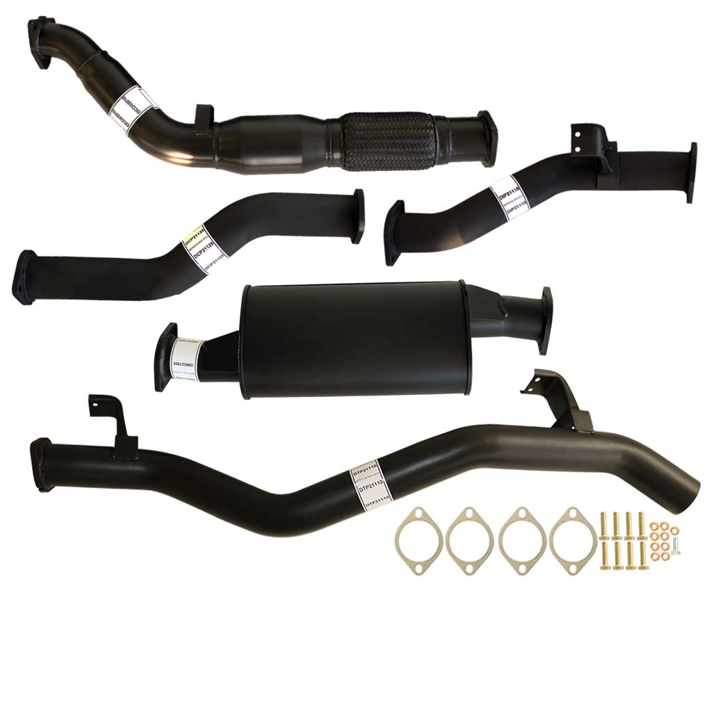 3" Turbo Back Exhaust With Cat & Muffler Suits 79 Series Land Cruiser HDJ79R Dual Cab UTE