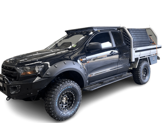 Checker Plate Side Steps Suits Ford Ranger PX1 2012-2015 (Dual Cab)