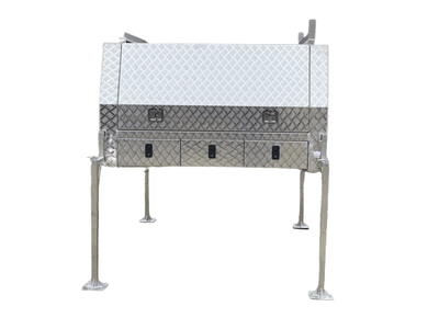 Builder Canopy's Checker-plate Canopy 1800 Length (Jack Off Compatible) - OZI4X4 PTY LTD