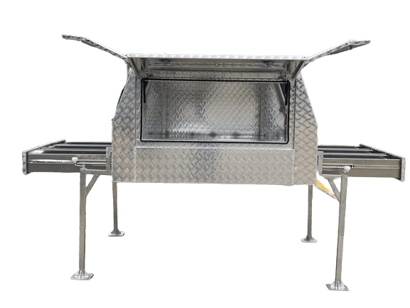 Builder Canopy's Checker-plate Canopy 1800 Length (Jack Off Compatible) - OZI4X4 PTY LTD