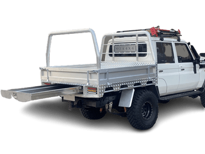 1800 Platinum Edition Aluminium Tray Suitable For 79 Series Toyota Land Cruiser - OZI4X4 PTY LTD