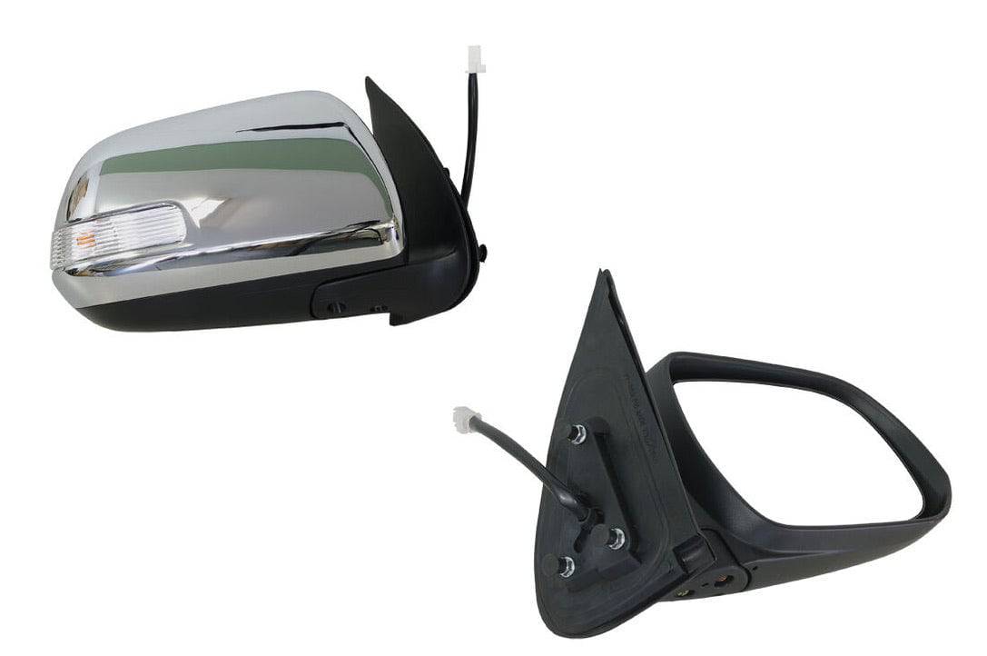 Chrome Side Mirror with Blinker Suits Toyota Hilux SR5 2012-2015 (Pair)