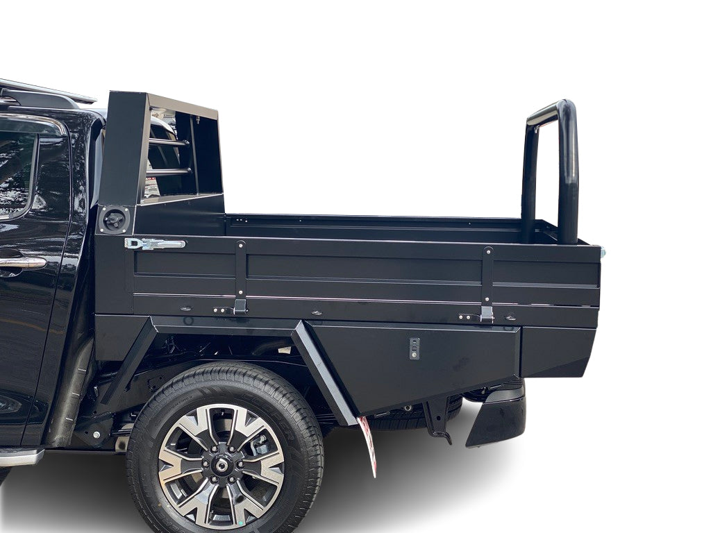 Premium 1900 Aluminium Tray Includes Water Tank Dual Cab Black