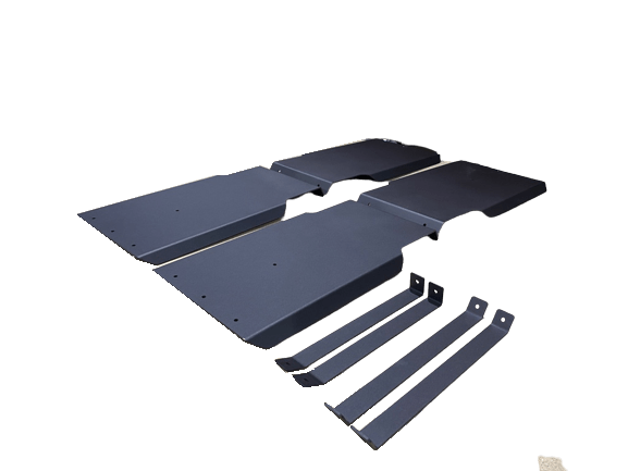 4 Piece Black Aluminium Mud Guards (Universal) (PRE ORDER) - OZI4X4 PTY LTD