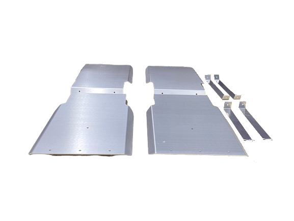4 Piece Raw Aluminium Mud Guards (Universal) (PRE ORDER) - OZI4X4 PTY LTD