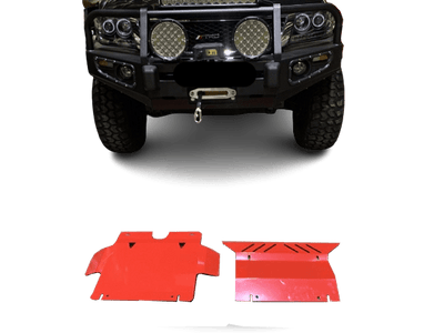 2 pcs Red Bash Plate Red Suitable For Toyota Hilux 2005-2015 - OZI4X4 PTY LTD