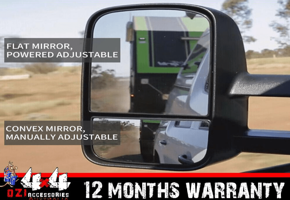 Extendable Towing Mirror Suits Isuzu Dmax TFR TFS / Holden Rodeo / Colorado RC (Non Blinker)