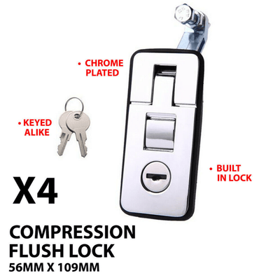 4x Large Chrome Compression Canopy Lock (Online Only)