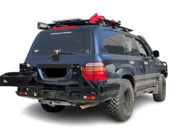 Competition Rear Bar Dual Wheel Carrier Suitable For Toyota Land Cruiser 105 Series Only - OZI4X4 PTY LTD
