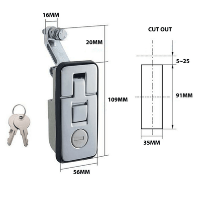 4x Large Chrome Compression Canopy Lock (Online Only)