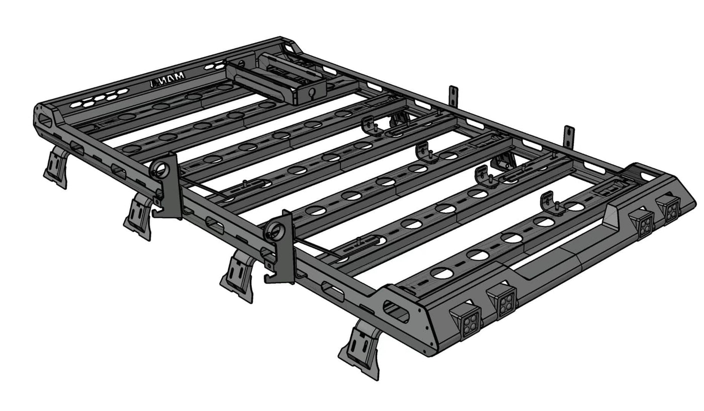Falcon Roof Cage FC220 Suitable For Gutter Mount Vehicles (Free 4x6"Spot Lights) - OZI4X4 PTY LTD