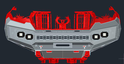 Viper Bullbar  Suitable For Toyota Land Cruiser 150 Series 2018-2022 - OZI4X4 PTY LTD
